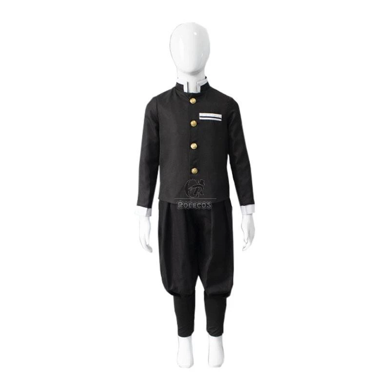 Kid Demon Slayer Rengoku Kyoujurou Uniform Cosplay Costume - Image 3