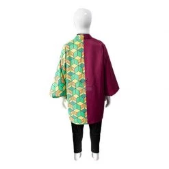 Kid Demon Slayer Tomioka Giyuu Kimono Cosplay Costume -Anime Costumes store online kid demon slayer tomioka giyuu kimono cosplay costume 4