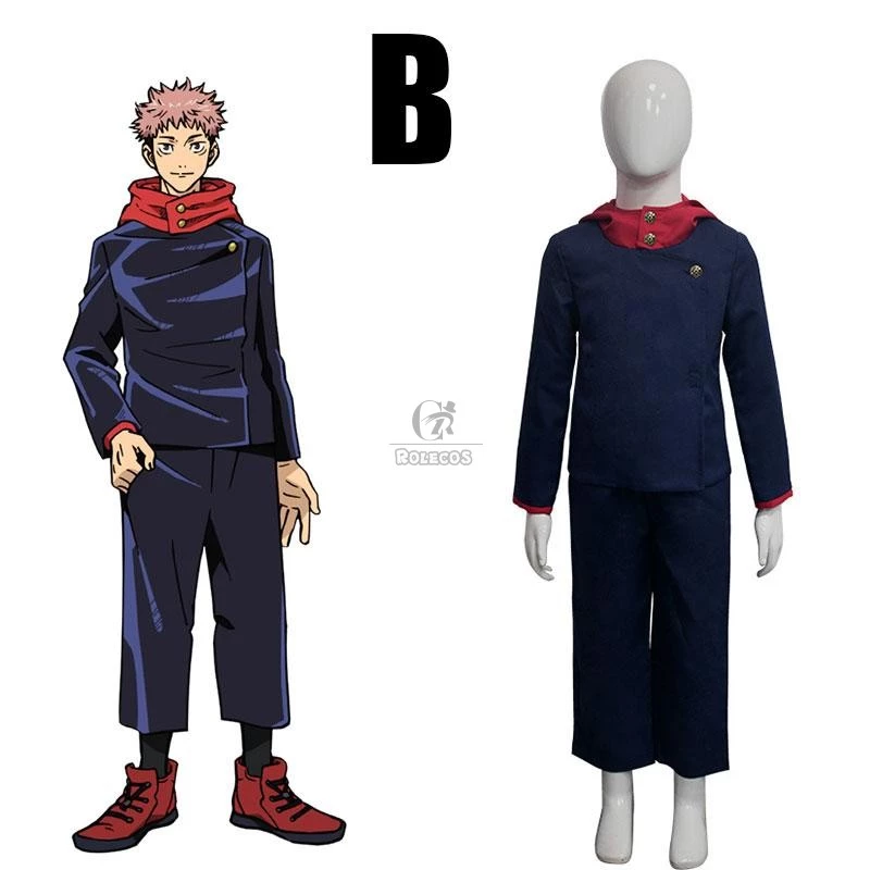 Kid Jujutsu Kaisen Uniform Cosplay Costume Fushiguro Megumi /Gojou Satoru/Itadori Yuuji/Kugisaki Nobara/Inumaki Toge/Nishimiya Momo/Zenin Maki - Image 3
