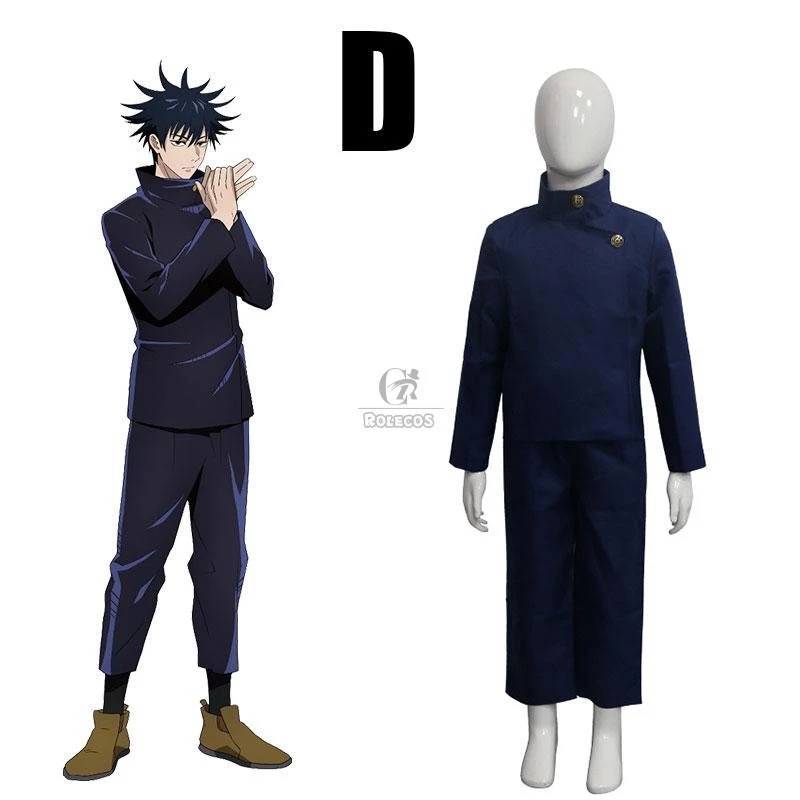 Kid Jujutsu Kaisen Uniform Cosplay Costume Fushiguro Megumi /Gojou Satoru/Itadori Yuuji/Kugisaki Nobara/Inumaki Toge/Nishimiya Momo/Zenin Maki - Image 5