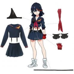 KILL la KILL Matoi Ryuuko Uniform Cosplay Costume -Anime Costumes store online kill la kill matoi ryuuko uniform cosplay costume 6