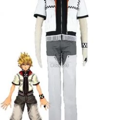 Kingdom Hearts II Cosplay Costume Roxas Outfit 1st Version Set