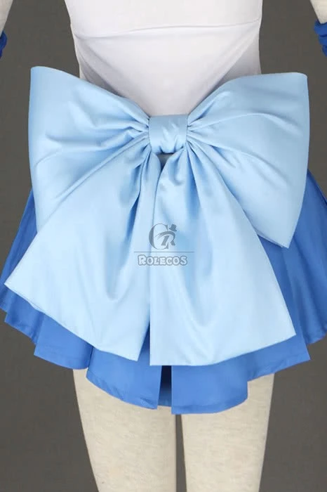 Sailor Moon Sailor Mercury Mizuno Ami Amy Anderson Fighting Uniform Cosplay Costume 4 Sailor Moon Sailor Mercury Mizuno Ami Amy Anderson Fighting Uniform Cosplay Costume - Image 4