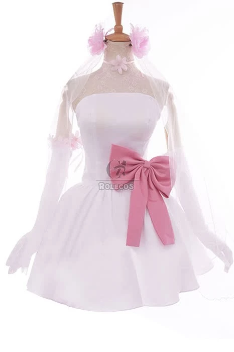 Love Live! Nico Yazawa Anime Cosplay Costumes White Little Formal Dress Bridesmaid Dresses 1 Love Live! Nico Yazawa Anime Cosplay Costumes White Little Formal Dress Bridesmaid Dresses
