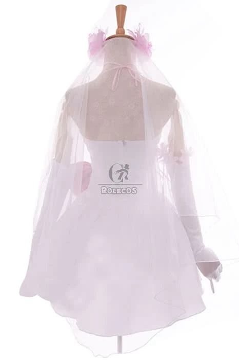 Love Live! Nico Yazawa Anime Cosplay Costumes White Little Formal Dress Bridesmaid Dresses 4 Love Live! Nico Yazawa Anime Cosplay Costumes White Little Formal Dress Bridesmaid Dresses - Image 4