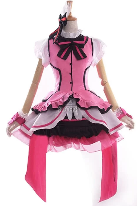 Love Live! Kira-Kira Sensation Honoka Kōsaka Anime Cosplay Costumes Stage Dresses 2 Love Live! Kira-Kira Sensation Honoka Kōsaka Anime Cosplay Costumes Stage Dresses - Image 2