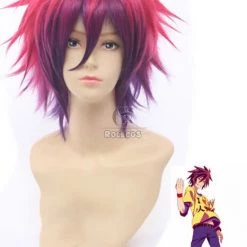 No Game No Life Sora Cosplay Wigs Gradient color Hair Wigs