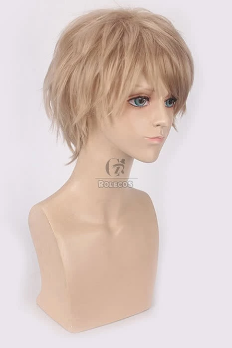 Kiss Him, Not Me Hayato Shinomiya Synthetic Cosplay Wigs Men Short Flaxen Hair Wigs 2 Kiss Him, Not Me Hayato Shinomiya Synthetic Cosplay Wigs Men Short Flaxen Hair Wigs - Image 2