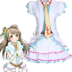 Love Live! Kotori Minami Snow Halation Cosplay Costume White Dress