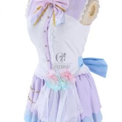 Love Live Minami Kotori Valentine's Day Cosplay Costume With Big Bowknot -Anime Costumes store online kotori white days5