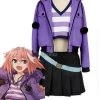 Presale Fate/Apocrypha Astolfo Purple Dress Anime Cosplay Costumes