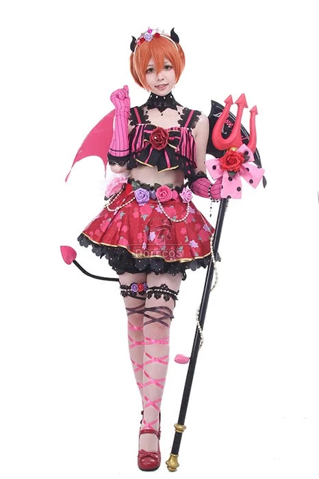 Love Live! Little Devil Costumes Rin Hoshizora Anime Cosplay Costumes 2 Love Live! Little Devil Costumes Rin Hoshizora Anime Cosplay Costumes - Image 2