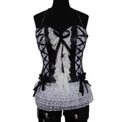 ZONE-00 Hime Shirayuri White Lace Cosplay Costume