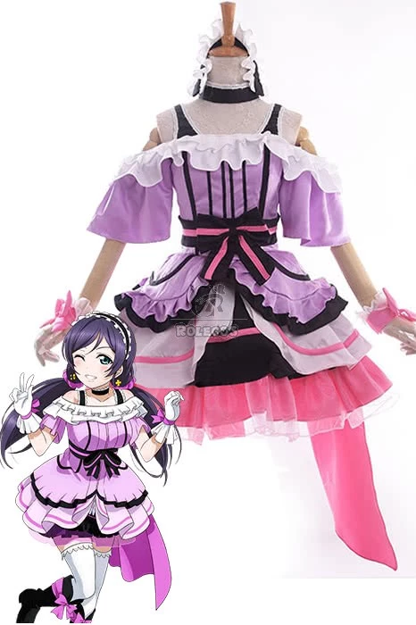 Love Live! Kira-Kira Sensation Nozomi Tojo Anime Cosplay Costumes Stage Dresses 1 Love Live! Kira-Kira Sensation Nozomi Tojo Anime Cosplay Costumes Stage Dresses
