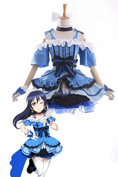 Love Live! Kira-Kira Sensation Umi Sonoda Anime Cosplay Costumes Stage Dresses 1 Love Live! Kira-Kira Sensation Umi Sonoda Anime Cosplay Costumes Stage Dresses