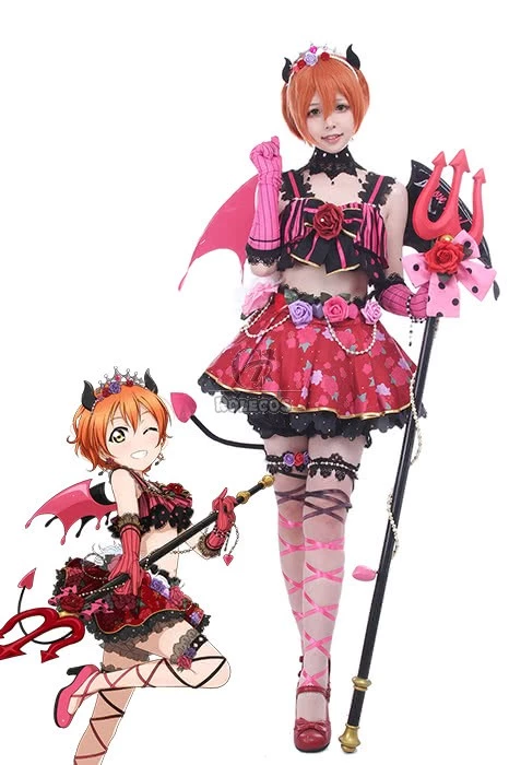 Love Live! Little Devil Costumes Rin Hoshizora Anime Cosplay Costumes 1 Love Live! Little Devil Costumes Rin Hoshizora Anime Cosplay Costumes