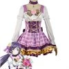 Love Live Bouquet Awaken Tojo Nozomi Purple Dress Anime Cosplay Costumes