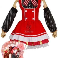 Love Live! Nishikino Maki Red Lovely Cosplay Costumes