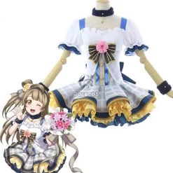 Love Live Bouquet Awaken Minami Kotori Gray Dress Anime Cosplay Costumes