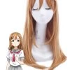 Love Live!Sunshine!! Kunikida Hanamaru Anime Cosplay Wigs Medium Long Blond Hair