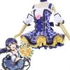 Love Live Bouquet Awaken Sonoda Umi Blue Dress Anime Cosplay Costumes