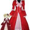 Lovely Princess Red Sweet Grace Black Bulter Elizabeth Cosplay Costume