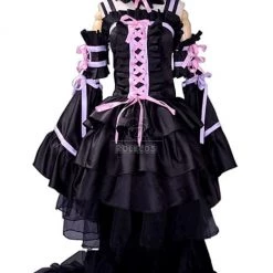 Chobits Cosplay Costumes Black Princess Full Dress