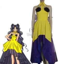 Sailor Moon Luna Human Form Cosplay Costume Halloween Clothing