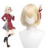Lycoris Recoil Chisato Nishikigi Blonde Straight Cosplay Wigs