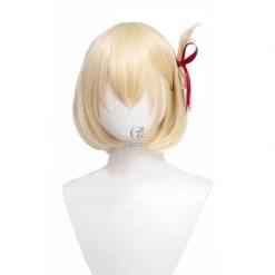 Lycoris Recoil Chisato Nishikigi Blonde Straight Cosplay Wigs -Anime Costumes store online lycoris recoil chisato nishikigi blonde cosplay wig2