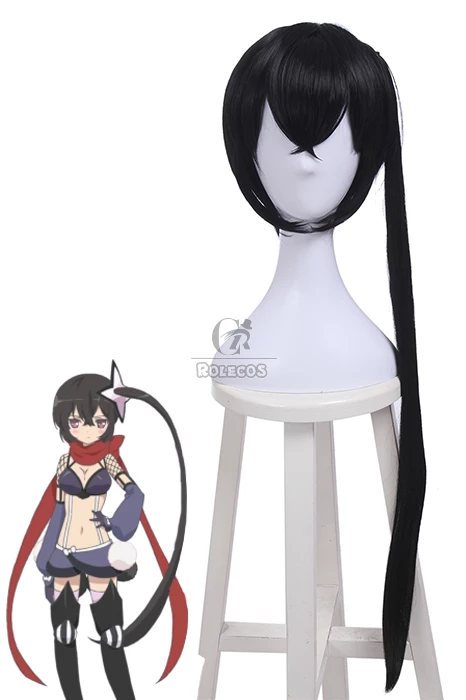 Magical Girl Raising Project Kano Sazanami Long Synthetic Black Cosplay Wigs 1 Magical Girl Raising Project Kano Sazanami Long Synthetic Black Cosplay Wigs