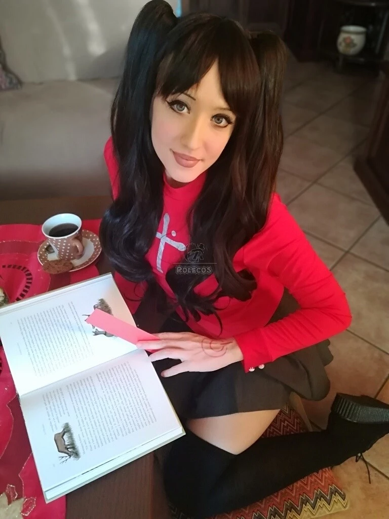 Fate Stay Night Ice Queen Rin Tosaka Dress Cosplay Costume 2 Fate Stay Night Ice Queen Rin Tosaka Dress Cosplay Costume - Image 2