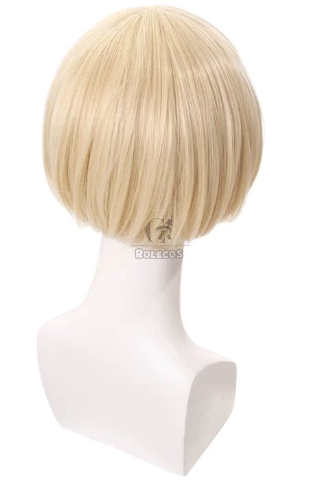 Yuri On Ice Yuri Plisetsky Blonde Short Synthetic Cosplay Wigs 5 Yuri On Ice Yuri Plisetsky Blonde Short Synthetic Cosplay Wigs - Image 5