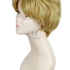25cm Short Golden Sailor Moon Tenoh Haruka Cosplay Wig -Anime Costumes store online ml198 2 1