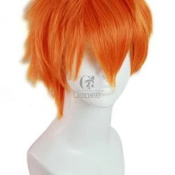 Haikyuu!! Hinata Syouy Short Bright Orange Man Hair Cosplay Wigs -Anime Costumes store online ml199 2 1