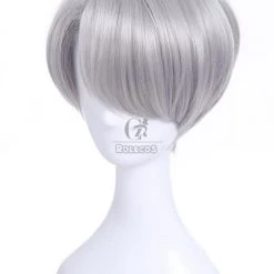 Yuri on Ice Victor Nikiforov Cosplay Wigs Men Short Light Gray Wigs 10 Yuri on Ice Victor Nikiforov Cosplay Wigs Men Short Light Gray Wigs -Anime Costumes store online ml242a 2