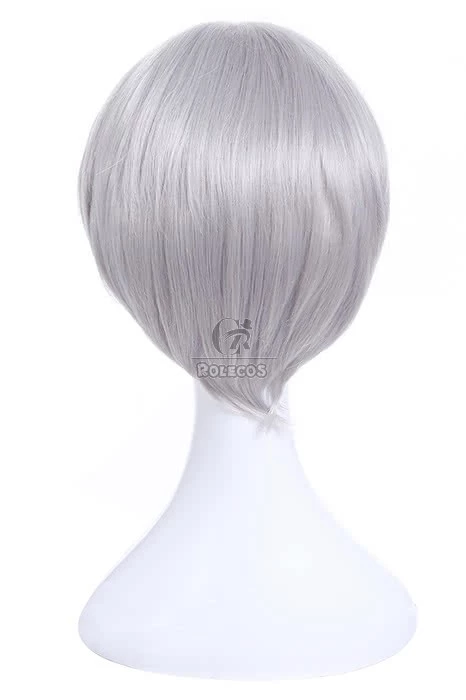 Yuri on Ice Victor Nikiforov Cosplay Wigs Men Short Light Gray Wigs 8 Yuri on Ice Victor Nikiforov Cosplay Wigs Men Short Light Gray Wigs - Image 8