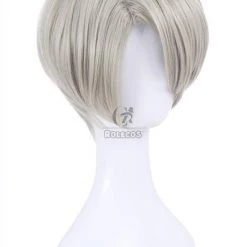 Yuri on Ice Victor Nikiforov Cosplay Wigs Men Short Gray Hair -Anime Costumes store online ml242b 4