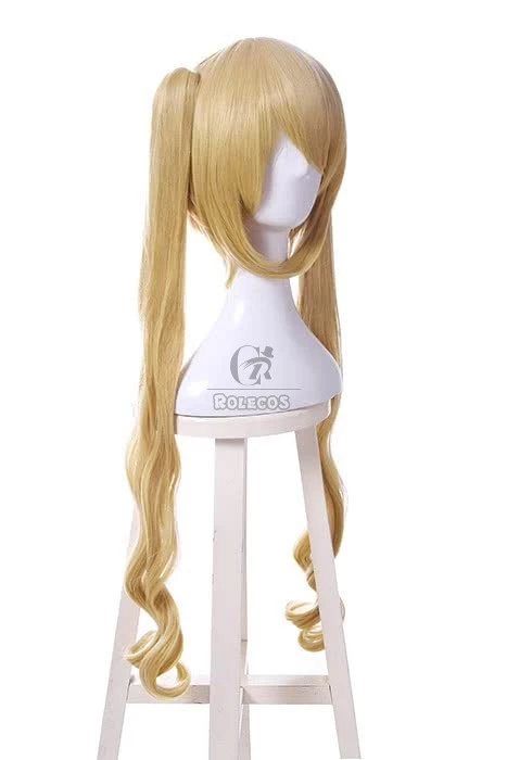 Anime Blend S Kaho Hinata Wigs Cosplay Long Yellow Curly Synthetic Hair 3 Anime Blend S Kaho Hinata Wigs Cosplay Long Yellow Curly Synthetic Hair - Image 3