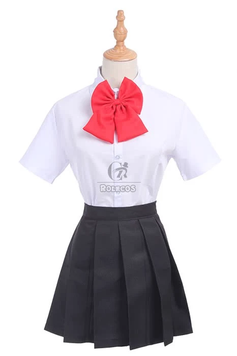 Movie Your Name Mitsuha Miyamizu School Uniforms Cosplay Costumes 2 Movie Your Name Mitsuha Miyamizu School Uniforms Cosplay Costumes - Image 2
