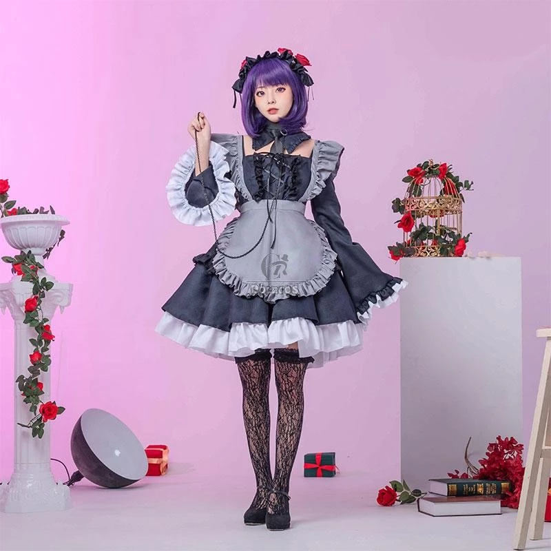 My Dress-Up Darling Marin Kitagawa Purple Short Cosplay Wigs - Image 3