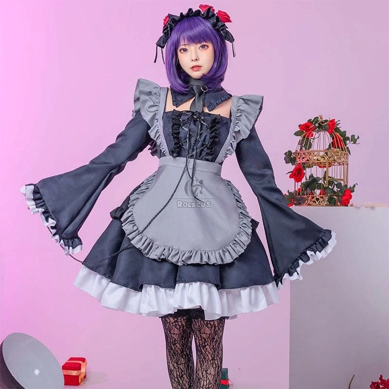 My Dress-Up Darling Marin Kitagawa Purple Short Cosplay Wigs - Image 5