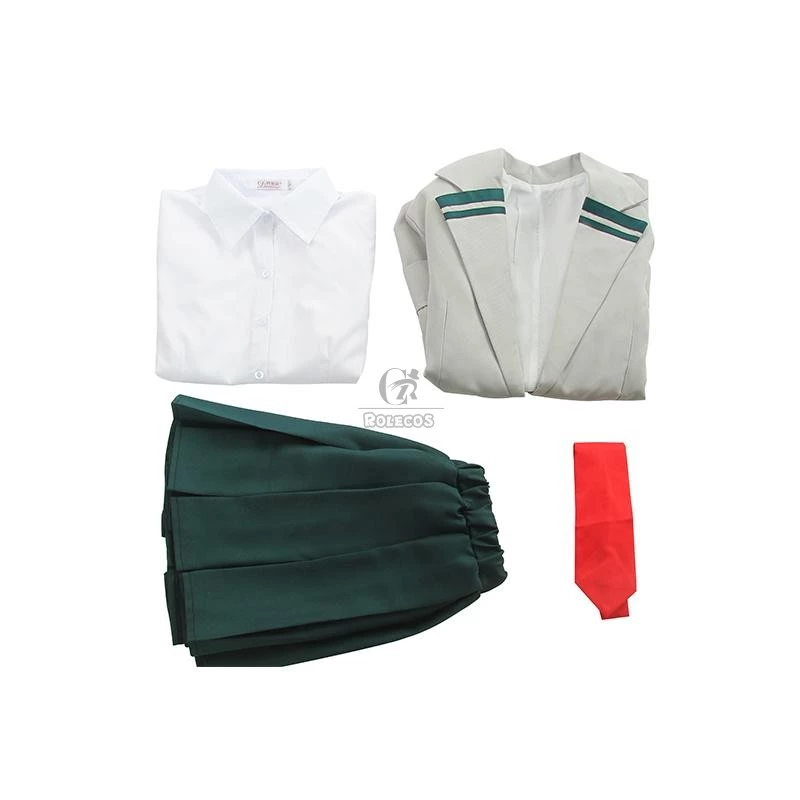 BNHA Tsuyu Asui Cosplay Costumes Students Uniforms - Image 9