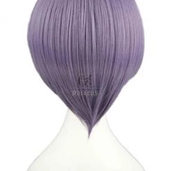 35cm The Melancholy Of Haruhi Suzumiya Nagato Yuki Cosplay Wigs Short Purple Woman Wigs -Anime Costumes store online nagato yuki 4