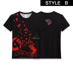 Naruto Fox T-shirt Cosplay Costume -Anime Costumes store online naruto black fox t shirt cosplay costume2