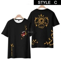 Naruto Fox T-shirt Cosplay Costume -Anime Costumes store online naruto black fox t shirt cosplay costume3