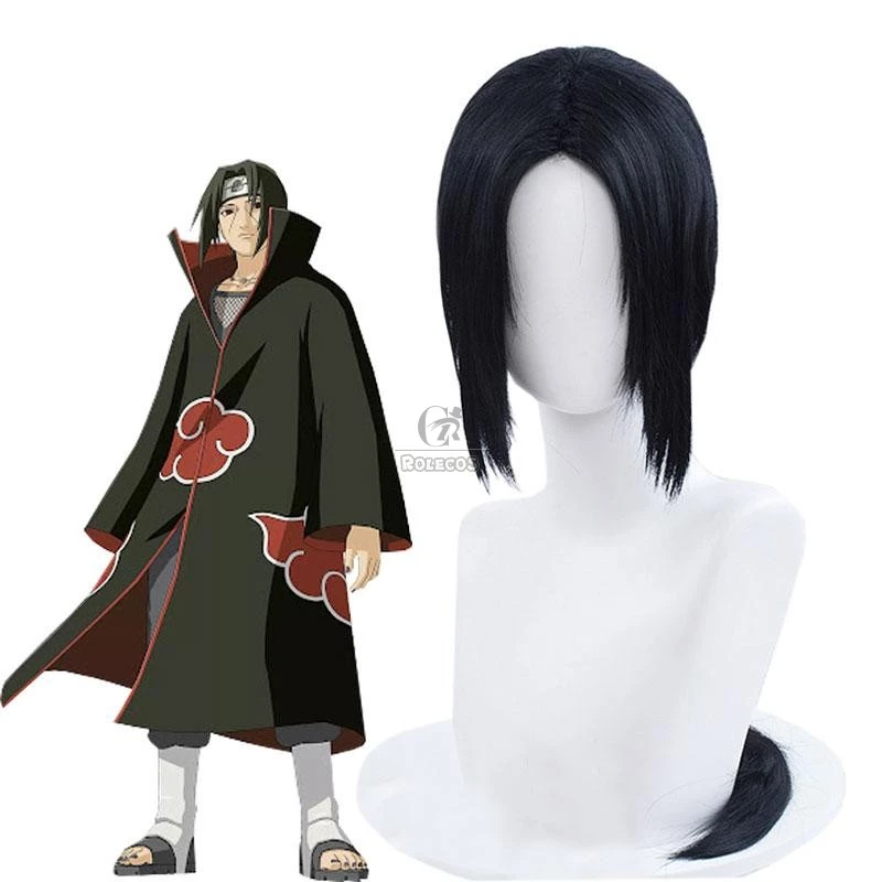 Naruto Itachi Uchiha Black Long Cosplay Wigs 1 Naruto Itachi Uchiha Black Long Cosplay Wigs