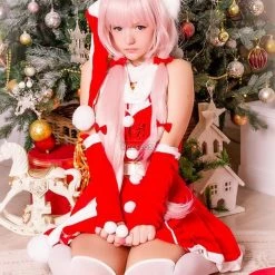 NEKOPARA Chocolat & Vanilla Christmas Dress Cosplay Costume -Anime Costumes store online nekopara chocolat vanilla christmas dress cosplay costume 3 1