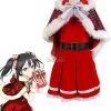 Love Live Yazawa Nico Christmas Dresses Cosplay Costumes