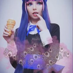 Panty & Stocking With Garterbelt Stockings Cosplay Black Dress Costumes